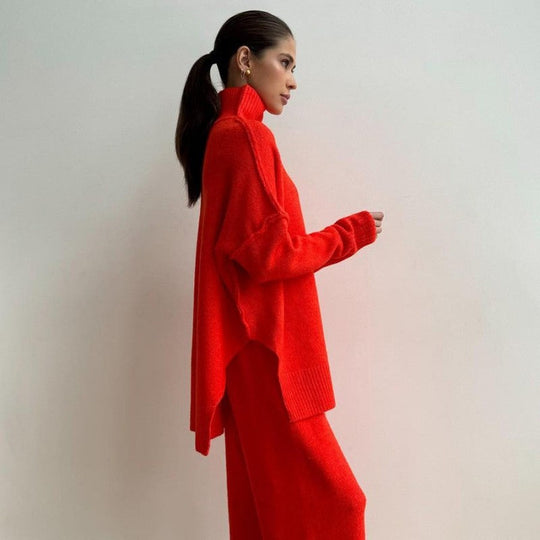 🖤Black Friday-uitverkoop: 50% KORTING💖Casual losse gebreide 2-delige set voor dames