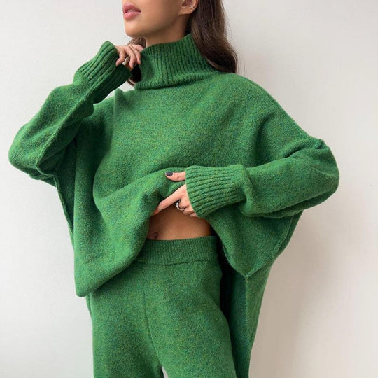 🖤Black Friday-uitverkoop: 50% KORTING💖Casual losse gebreide 2-delige set voor dames