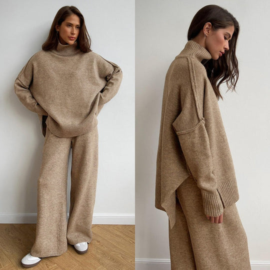 🖤Black Friday-uitverkoop: 50% KORTING💖Casual losse gebreide 2-delige set voor dames