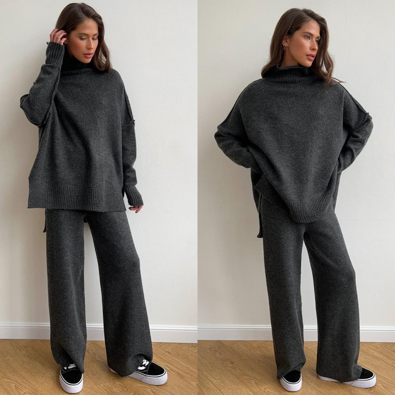 🖤Black Friday Sale:50% OFF💖Women's Casual Loose Knit 2-Piece Set