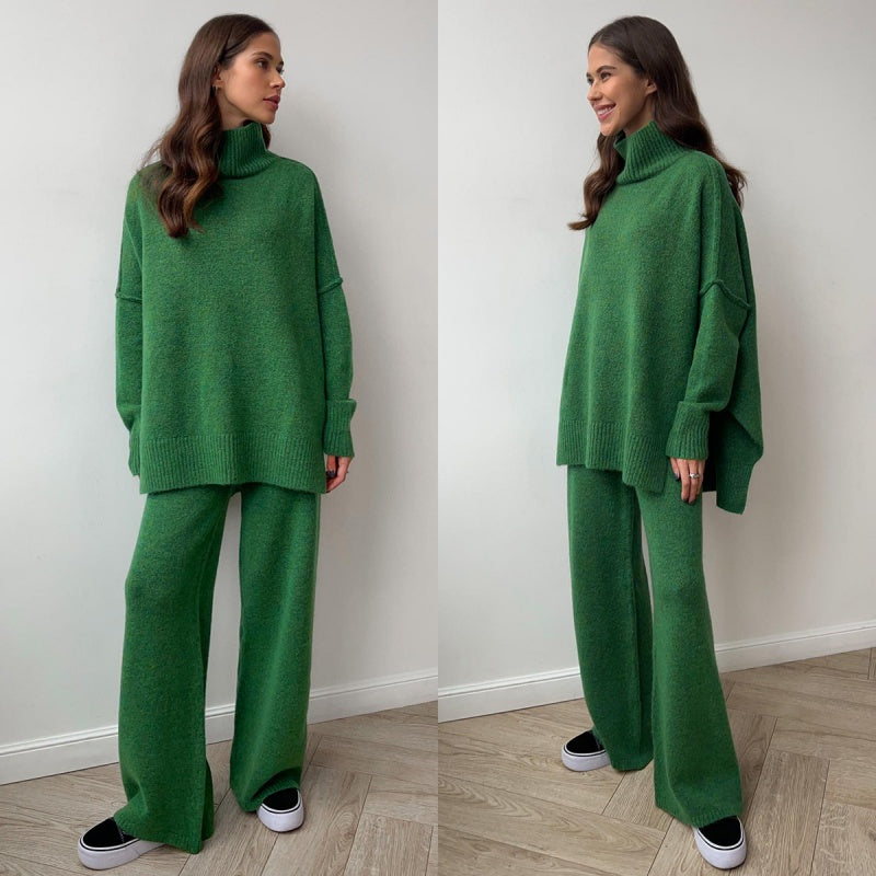 🖤Black Friday-uitverkoop: 50% KORTING💖Casual losse gebreide 2-delige set voor dames