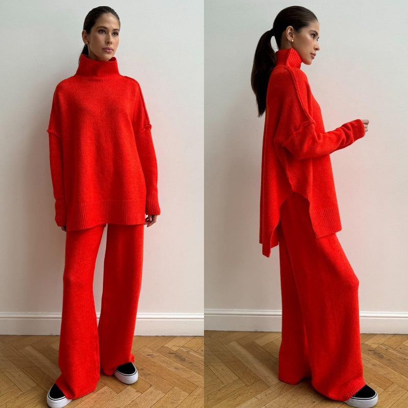 🖤Black Friday-uitverkoop: 50% KORTING💖Casual losse gebreide 2-delige set voor dames