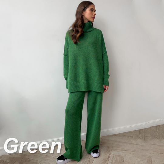 🖤Black Friday-uitverkoop: 50% KORTING💖Casual losse gebreide 2-delige set voor dames