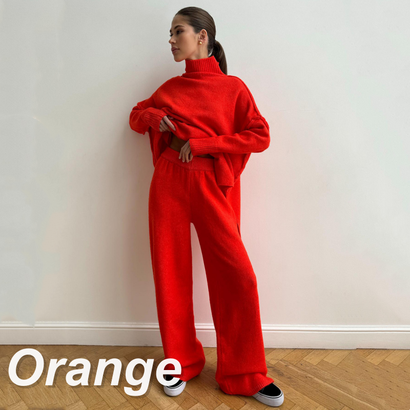 🖤Black Friday-uitverkoop: 50% KORTING💖Casual losse gebreide 2-delige set voor dames