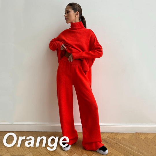 🖤Black Friday-uitverkoop: 50% KORTING💖Casual losse gebreide 2-delige set voor dames