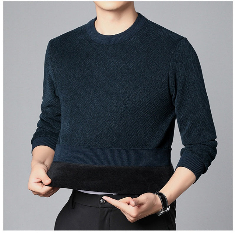 Thickened Men's Crew Neck Sweater