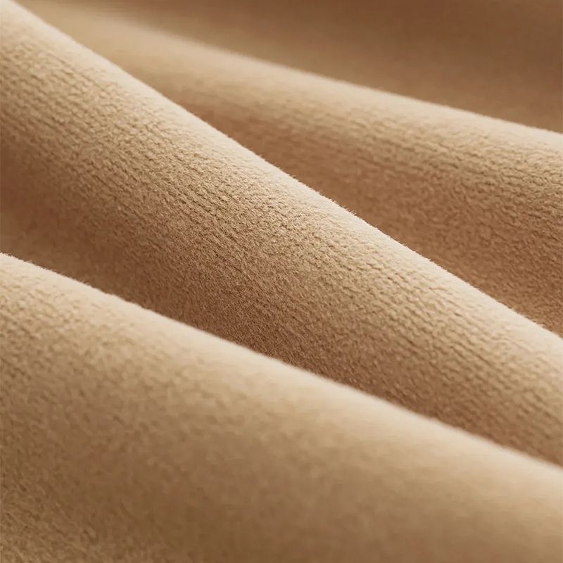 Kvinnors mellanlängd knäppta lapelkrage med sherpa-foder