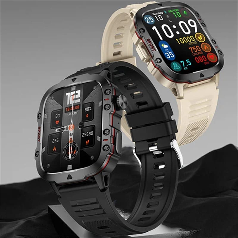 ⌚️Rugged Outdoor Smart Watch - 100+ Sports Modes