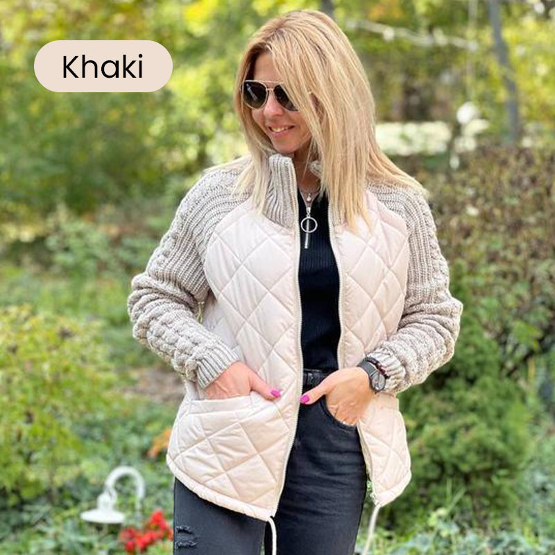 ✨2026 Collection at 50% OFF🎁Women's Knit Patchwork Puffy Jacket