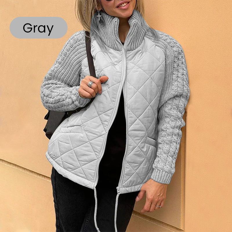 ✨2026 Collection at 50% OFF🎁Women's Knit Patchwork Puffy Jacket