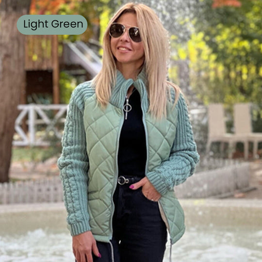 ✨2026 Collection at 50% OFF🎁Women's Knit Patchwork Puffy Jacket
