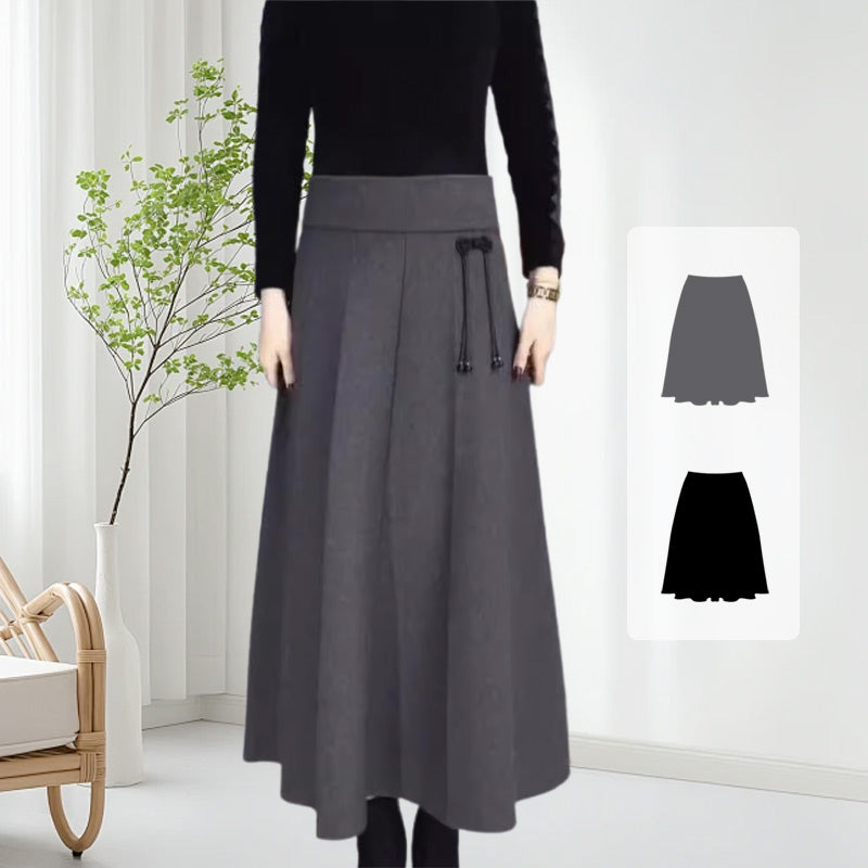 🔥Hot Sale🎁Women’s Elastic High Waisted Thick Long Skirt