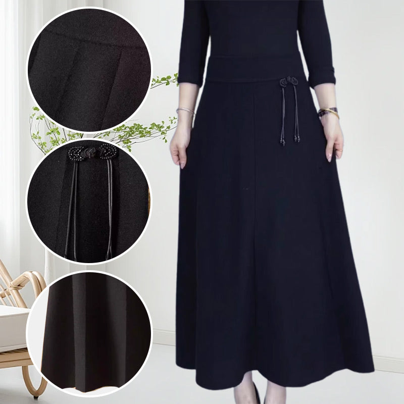 🔥Hot Sale🎁Women’s Elastic High Waisted Thick Long Skirt