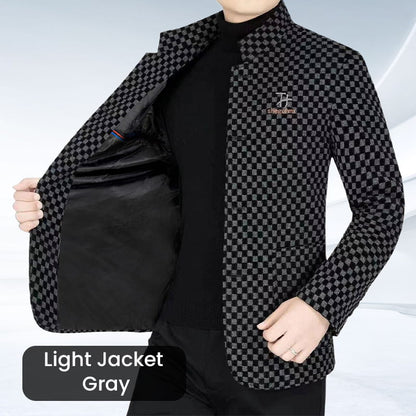 ❄️Winter Specials❄️Men’s Trendy Checkered Warm Jacket with Pockets