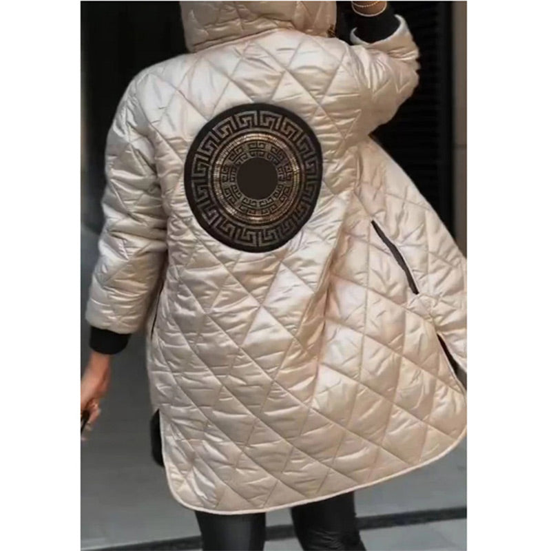 🌸Winter Hooded Zipper Warm Padded Jacket for Women