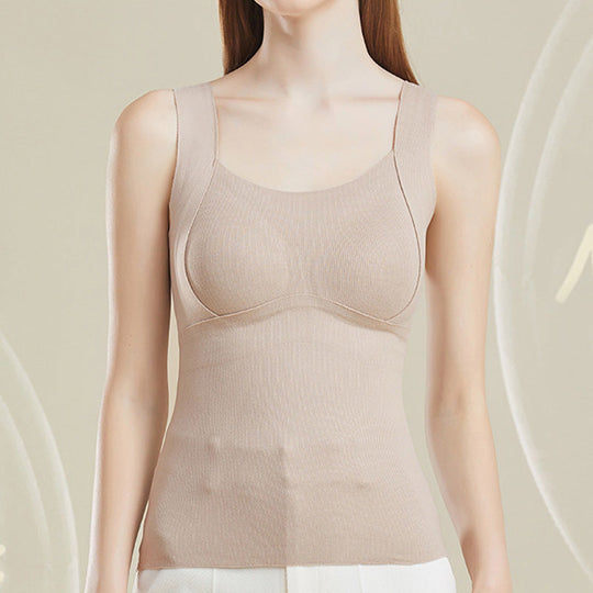 Teplá vesta Slimming Fit s vestavěnou hrudní vycpávkou