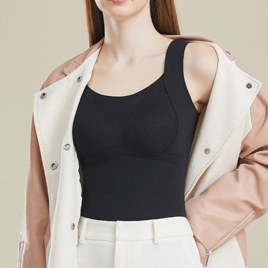 Teplá vesta Slimming Fit s vestavěnou hrudní vycpávkou