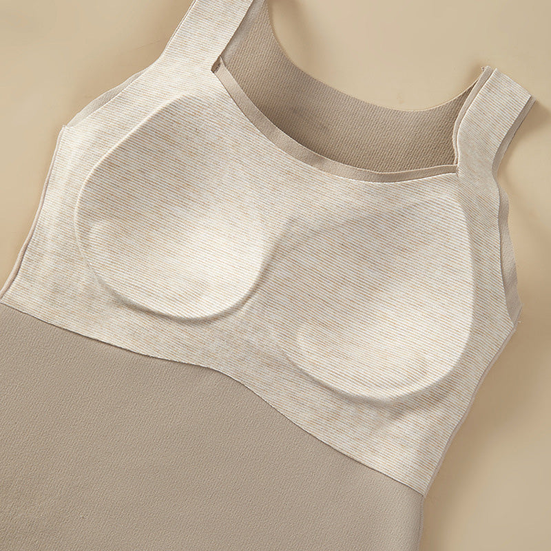 Teplá vesta Slimming Fit s vestavěnou hrudní vycpávkou