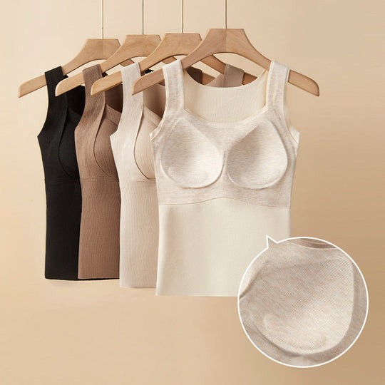 Teplá vesta Slimming Fit s vestavěnou hrudní vycpávkou