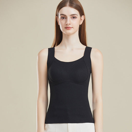 Teplá vesta Slimming Fit s vestavěnou hrudní vycpávkou