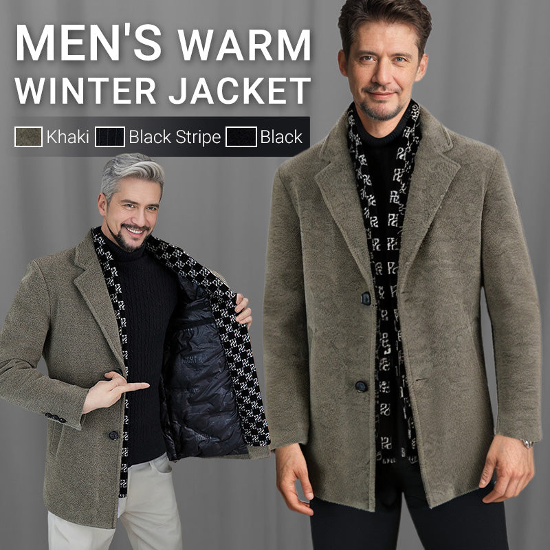 🖤Black Friday Sale:50% OFF🖤Men’s Stylish Notched Lapel Warm Winter Jacket