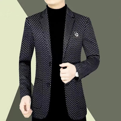 🎉Black Friday Series - Early Bird Price💖Men's Slim-fit Casual Suit Jacket【Comfortable and warm】