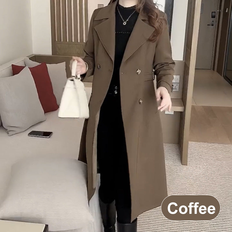 🖤Black Friday Sale:50% OFF🖤Elegant Women's Plush-Lined Trench Coat