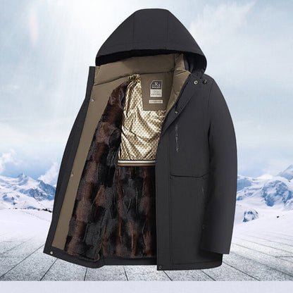 🖤Black Friday Sale:50% OFF🖤Men’s Winter Thermal Thick Hooded Parka Coat