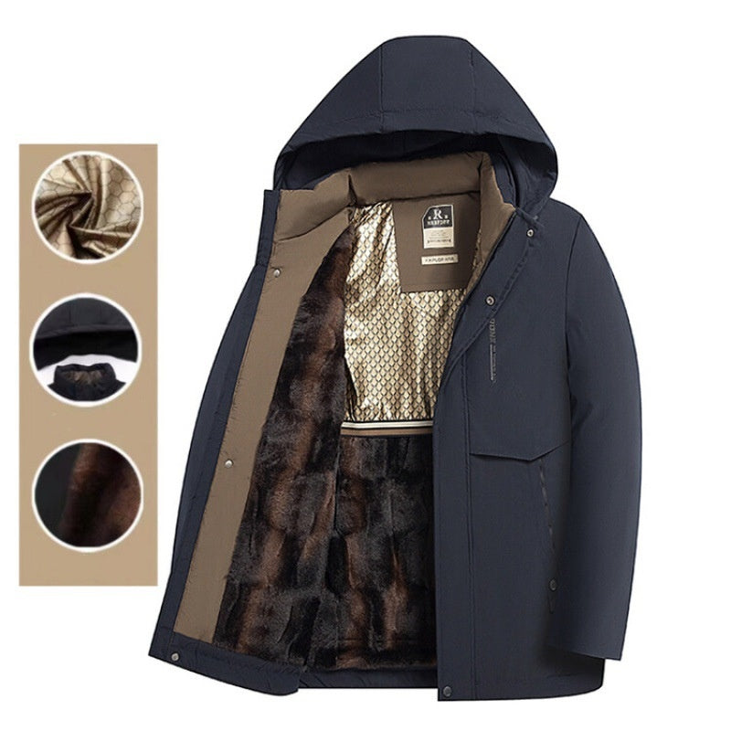 🖤Black Friday Sale:50% OFF🖤Men’s Winter Thermal Thick Hooded Parka Coat