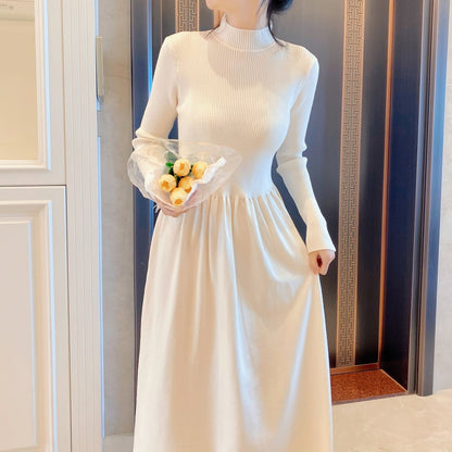 🎁New Year Sale 62% OFF⏳Gentle Style French Long Sleeve Knit Dress