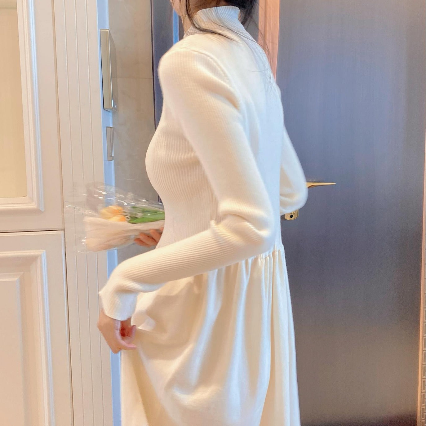 🎁New Year Sale 62% OFF⏳Gentle Style French Long Sleeve Knit Dress