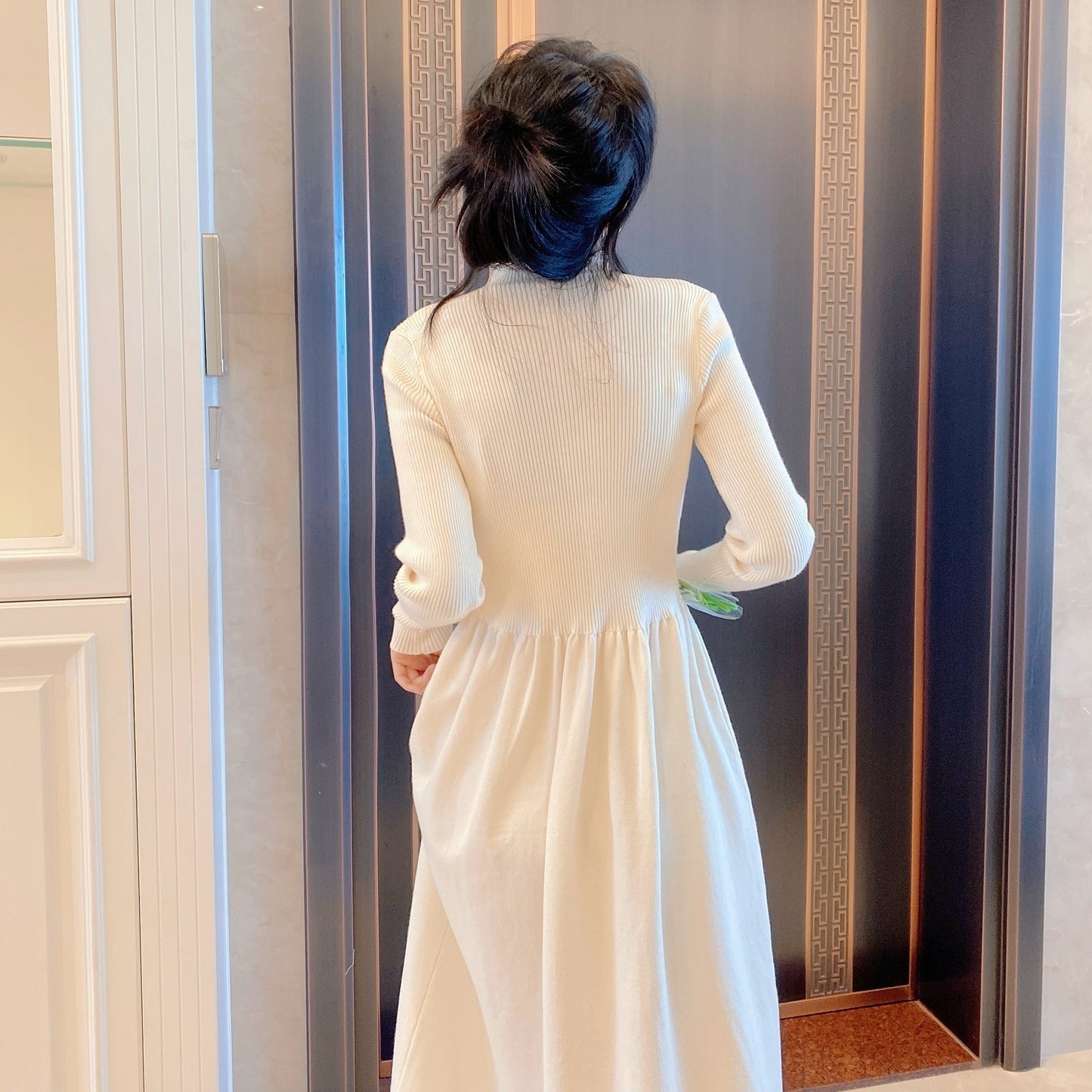 🎁New Year Sale 62% OFF⏳Gentle Style French Long Sleeve Knit Dress