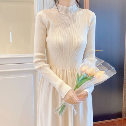 🎁New Year Sale 62% OFF⏳Gentle Style French Long Sleeve Knit Dress