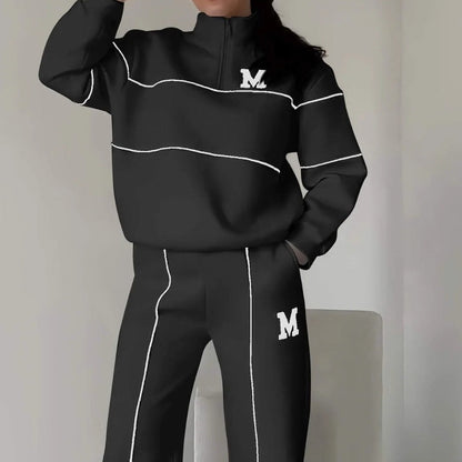 🎉Black Friday Series - Early Bird Price💖Casual Line Sweatshirt 2-Piece Set