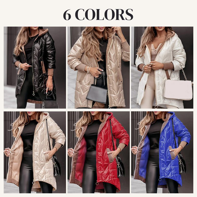 🔥🖤Black Friday Sale:53% OFF🔥Women's Warm Winter Coat with High-Low Hem