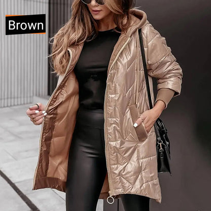 🔥🖤Black Friday Sale:53% OFF🔥Women's Warm Winter Coat with High-Low Hem