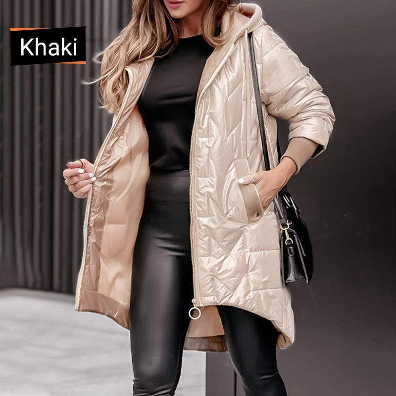 🔥🖤Black Friday Sale:53% OFF🔥Women's Warm Winter Coat with High-Low Hem