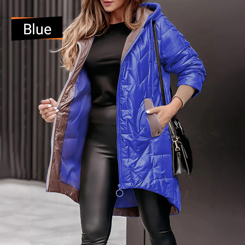 🔥🖤Black Friday Sale:53% OFF🔥Women's Warm Winter Coat with High-Low Hem