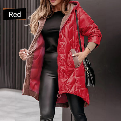 🔥🖤Black Friday Sale:53% OFF🔥Women's Warm Winter Coat with High-Low Hem