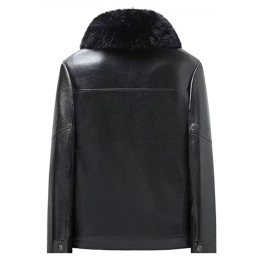 ❄️Winter Specials❄️ Men's Winter Leather Jacket with Plush Lining