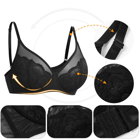 Comfortable Supportive Slimming Bra for Plus-Size Women