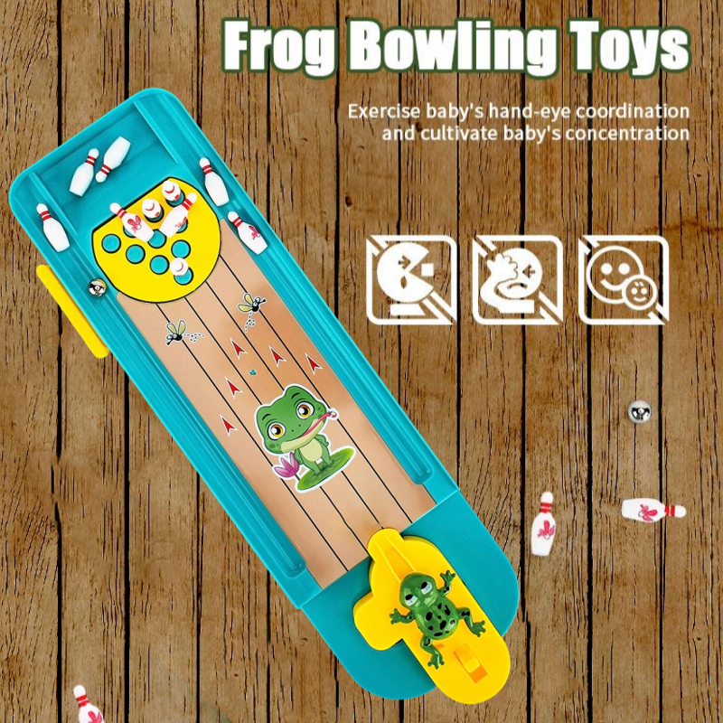 🎅Christmas Specials 50% OFF🎁🎄Tabletop Finger Frog Bowling Toys