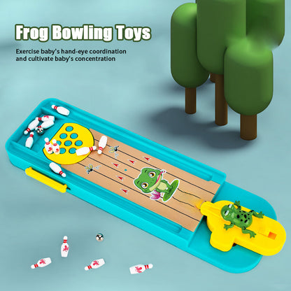 🎅Christmas Specials 50% OFF🎁🎄Tabletop Finger Frog Bowling Toys