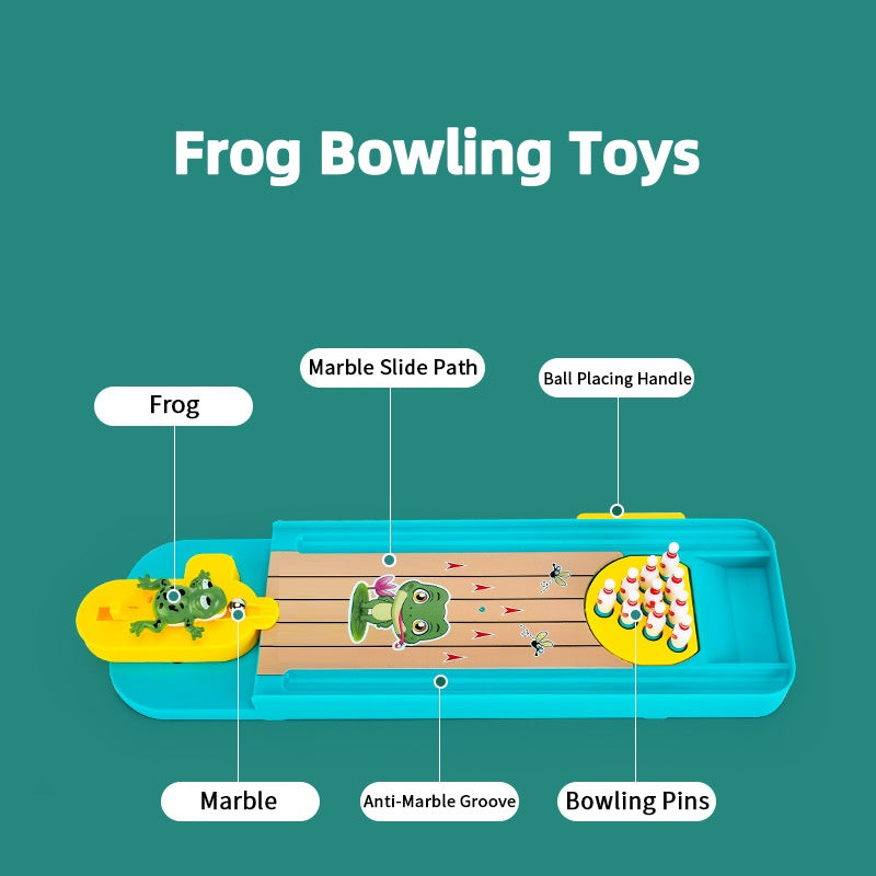 🎅Christmas Specials 50% OFF🎁🎄Tabletop Finger Frog Bowling Toys