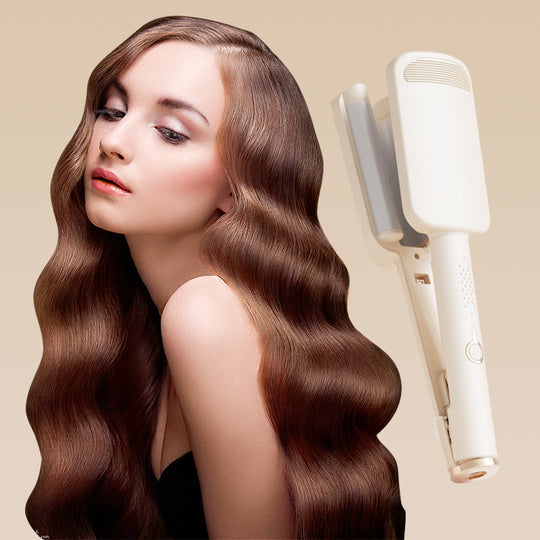 French Wave Curling Iron, Fast Heating Adjustable Temperature, 1.6m Extension Cord, Suitable for Any Hairstyle Hair Type