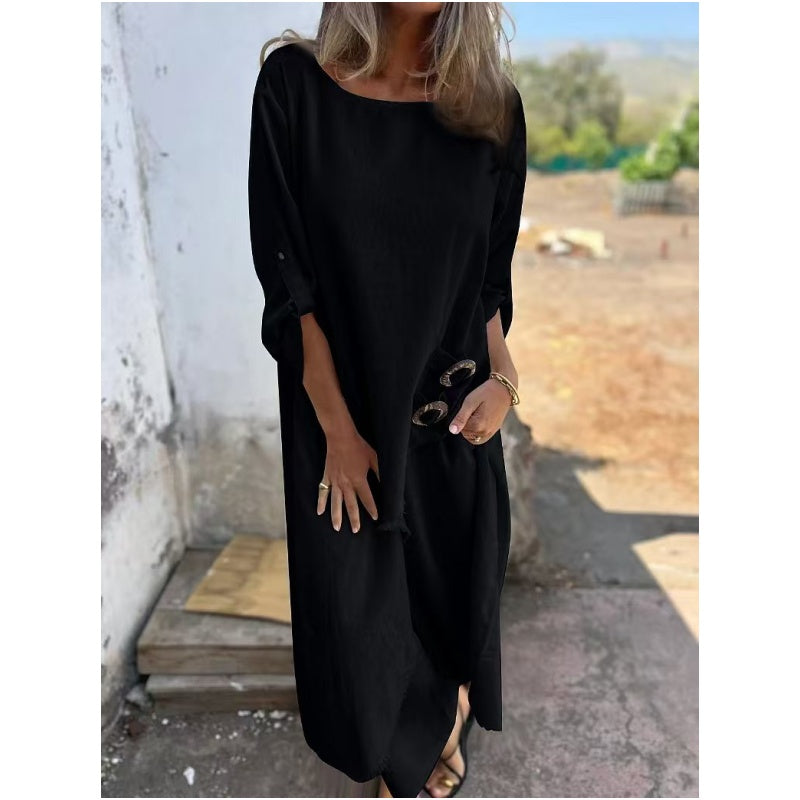 🎉2025 NEW SALES - 49% OFF🔥Women's Irregular Dress and Loose Fit Pants (2-Piece Set)