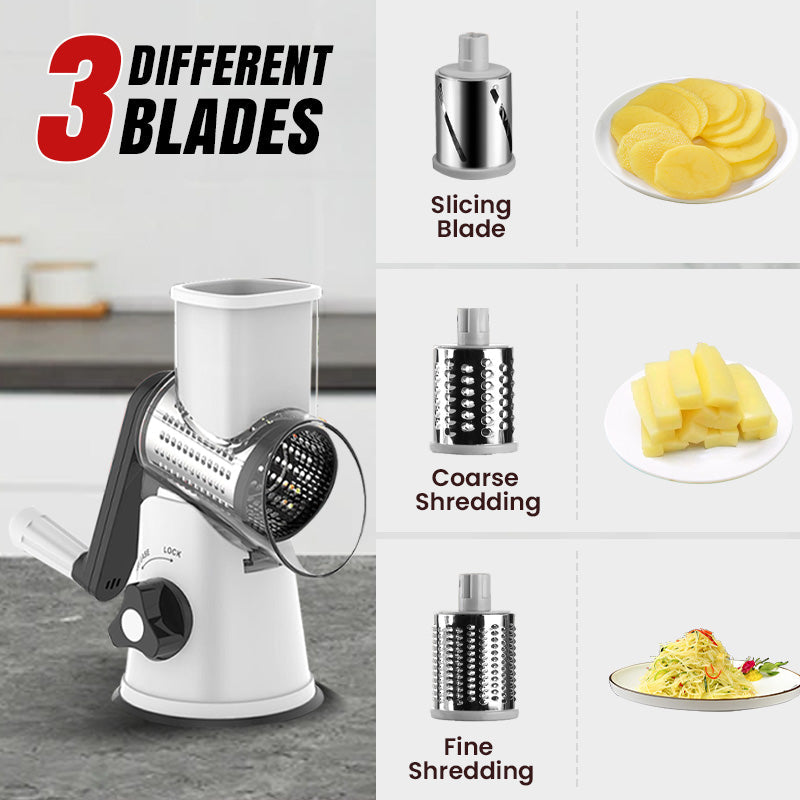 🔥 2025 Kitchen Sale 50% OFF🔥 Multifunctional Manual Rotary Grater & Chopper 🚀🥕
