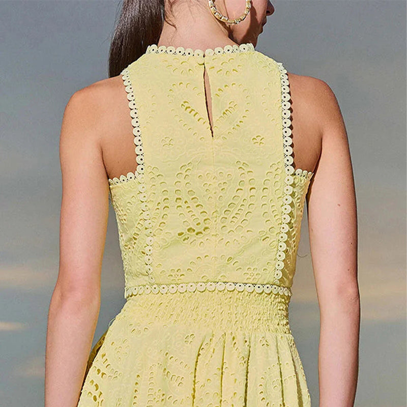 Kratka majica s izvezenom čipkom Paris Dreaming