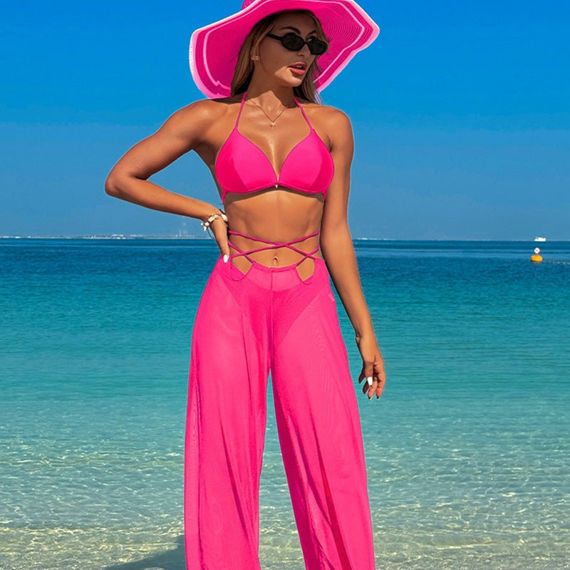 🔥2025 HOT SALE💃✨Ladies Sexy Beach Bikini Swimsuit 3 Piece Set