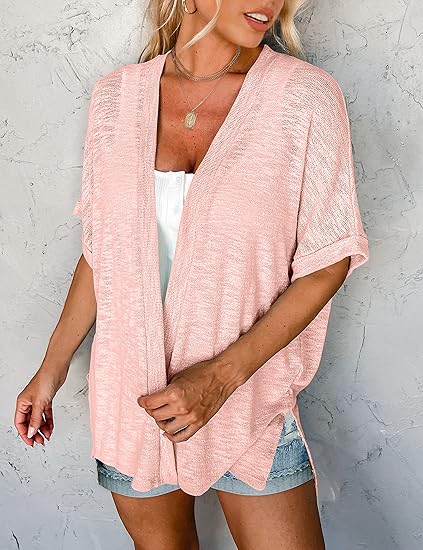 ⏰️Seasonal Sale 50% Off Now!  🔥2026 New Stylish Flowy Short Sleeve Cardigan